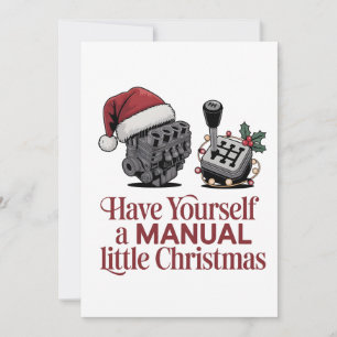 Have Yourself a Merry Little Christmas Mechanic Thank You Card