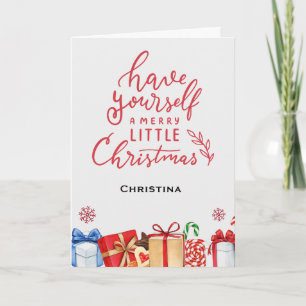 Have Yourself a Merry little Christmas Name  Card