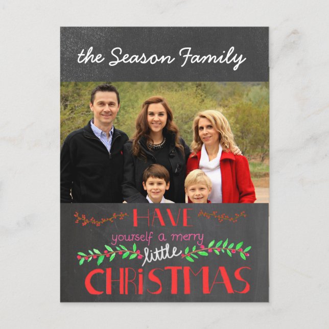 Have yourself a merry little Christmas Photo card (Front)