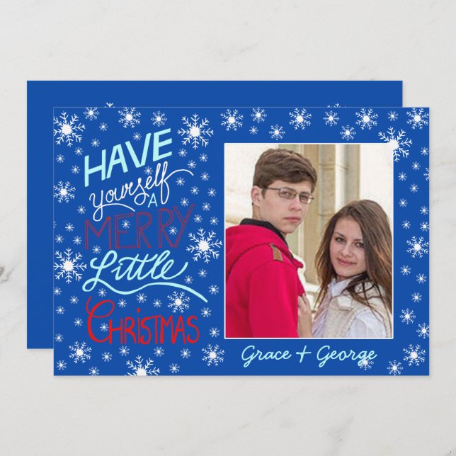 Have yourself a merry little Christmas Photo card (Front/Back)