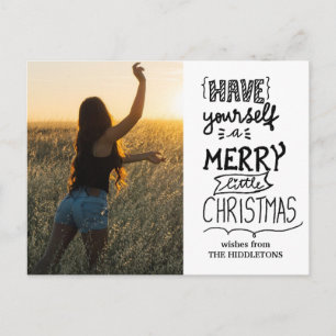 Have Yourself A Merry Little Christmas Photo Holiday Postcard