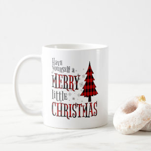 Have Yourself A Merry Little Christmas Plaid Tree Coffee Mug