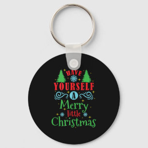 Have Yourself A Merry Little Christmas Tank Top Key Ring