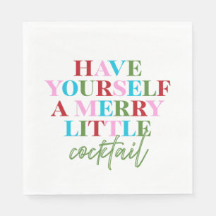 Have Yourself A Merry Little Cocktail Bachelorette Napkin