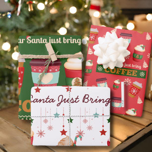 Have Yourself A Merry Little Coffee Christmas Wrapping Paper Sheet