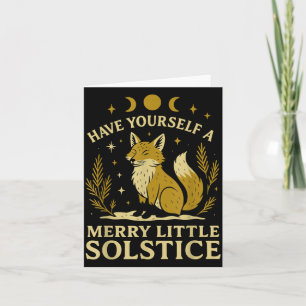 Have Yourself A Merry Little Solstice Fox Mystic Card
