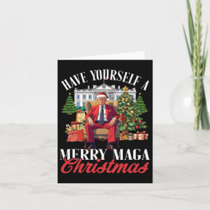 Have Yourself A Merry Mega Christmas Santa Funny T Card