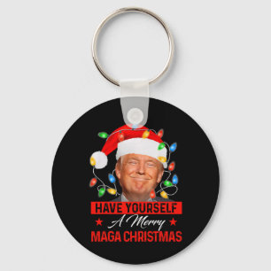 Have Yourself A Merry Mega Christmas Santa Funny T Key Ring