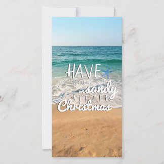 Have Yourself A Sandy Little Christmas Holiday Card