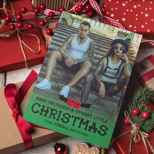 Have Yourself a Spooky Little Christmas Photo Holiday Card (Creator Uploaded)