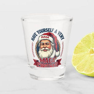 Have Yourself a very Maga Christmas Trump Won  Shot Glass