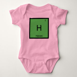 Haven Name Chemistry Element Periodic Table Baby Bodysuit
