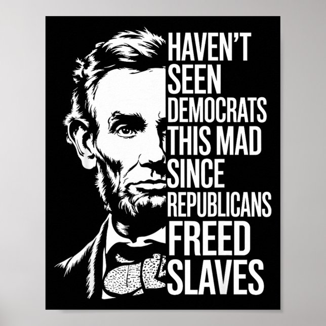 Haven't Seen Democrats This Mad Since Republicans  Poster (Front)