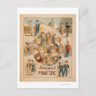 Haverly's New York Juvenile Pinafore Theatre 2 Postcard