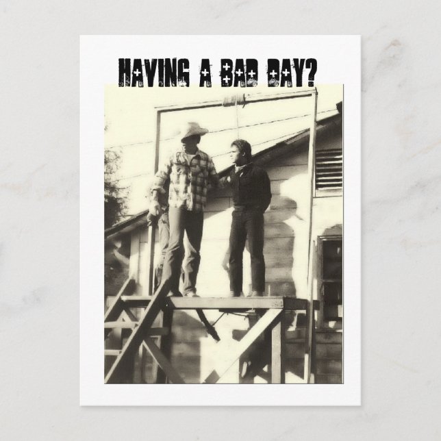 Having a bad day? postcard (Front)