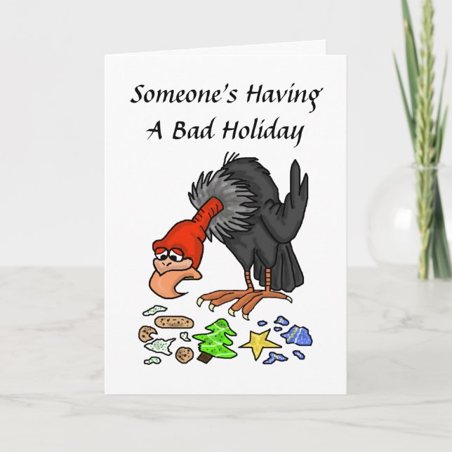 Having A Bad Holiday?  Christmas Card (Front)