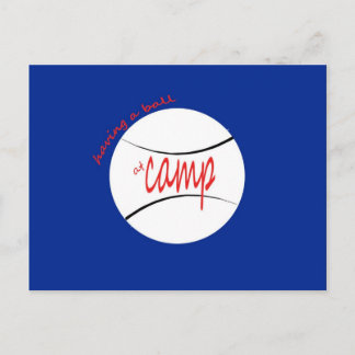 Having a Ball at Camp Postcard