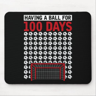 Having A Ball For 100 Days Of School Soccer 100th Mouse Mat