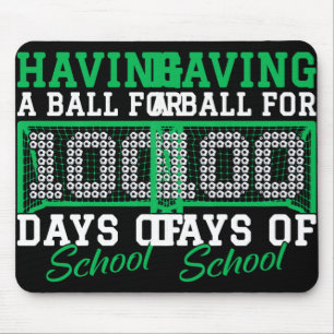 Having A Ball For 100 Days Of School Soccer 100th Mouse Mat