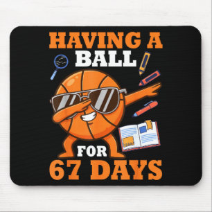 Having A Ball For 67 Days Dabbing Basketball Playe Mouse Mat