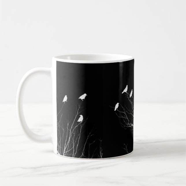 Having A Cupa With Crows Coffee Mug (Left)