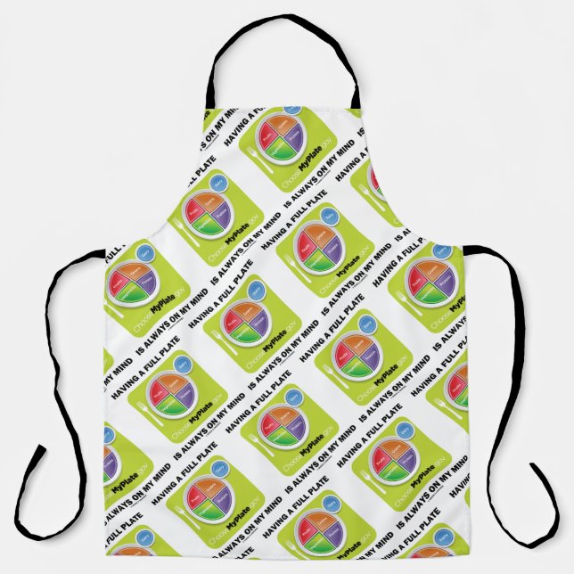 Having A Full Plate Always On My Mind Food Groups Apron (Front)