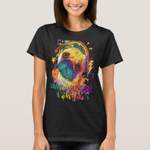 Having a Pugs Like a Giant Hug Dog Dad Dutch Bulld T-Shirt
