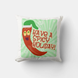 Having A Spicy Holiday Cushion