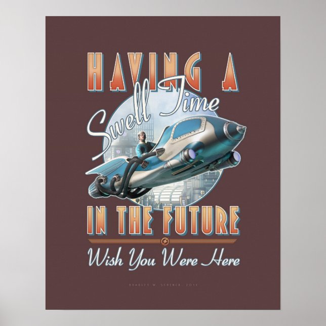 Having a Swell Time in the Future  (16x20") Poster (Front)