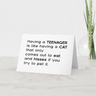 Having a Teenager...  Card