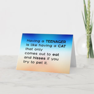 Having a Teenager...  Card