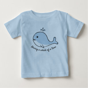 Having a  Whale of a Time Blue Baby T-Shirt