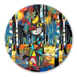 Having An Abstract Kinda Day Ceramic Knob