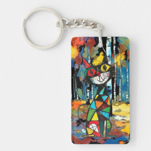 Having An Abstract Kinda Day Key Ring