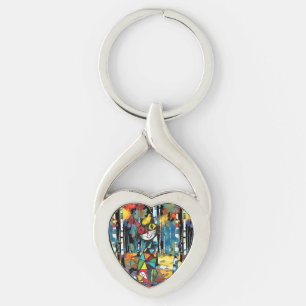 Having An Abstract Kinda Day Key Ring
