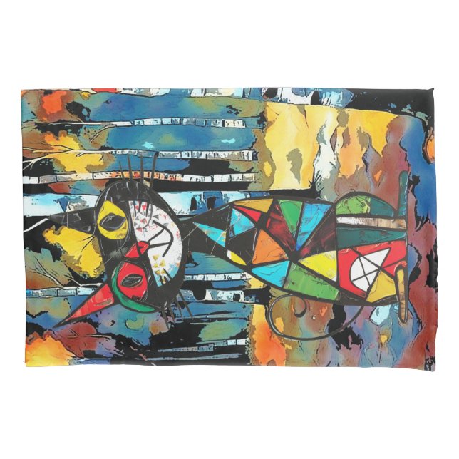 Having An Abstract Kinda Day Pillowcase (Front-Left)