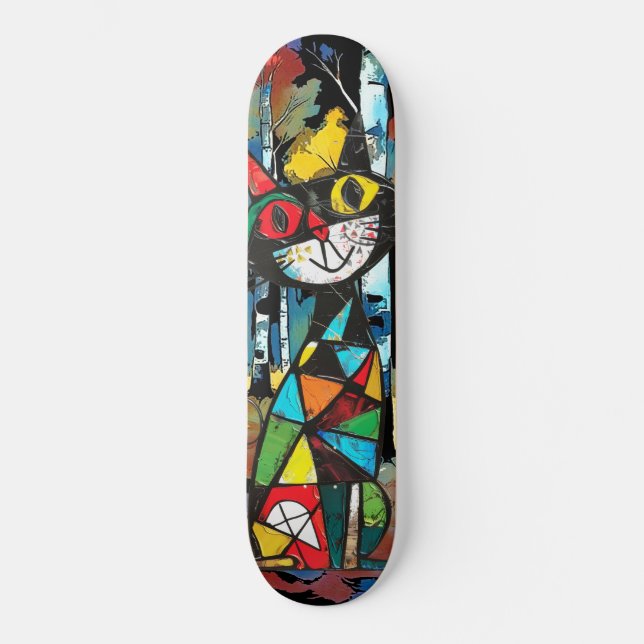 Having An Abstract Kinda Day Skateboard (Front)