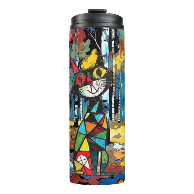 Having An Abstract Kinda Day Thermal Tumbler (Front)
