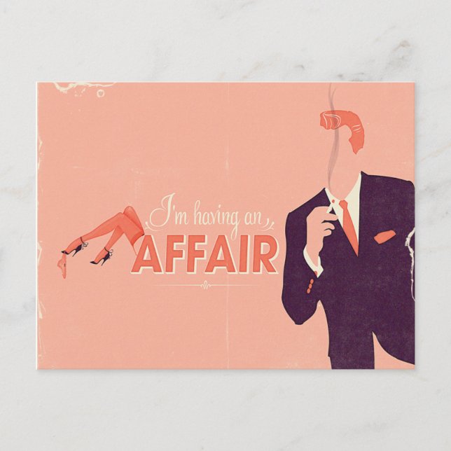 Having an Affair Postcard (Front)