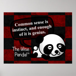 Having common sense makes you a genius poster
