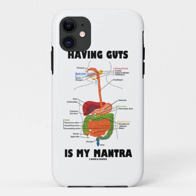 Having Guts Is My Mantra (Digestive System) Case-Mate iPhone Case (Back)