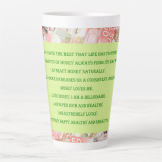 Having Inner Wealth to Bring Outer Wealth Latte Mug