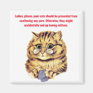 "Having Mittens" Magnet