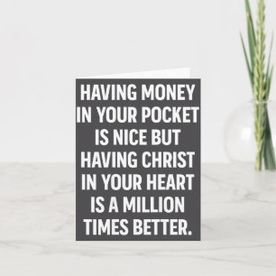 Having Money In Your Cket Is Nice But Having Chris Card