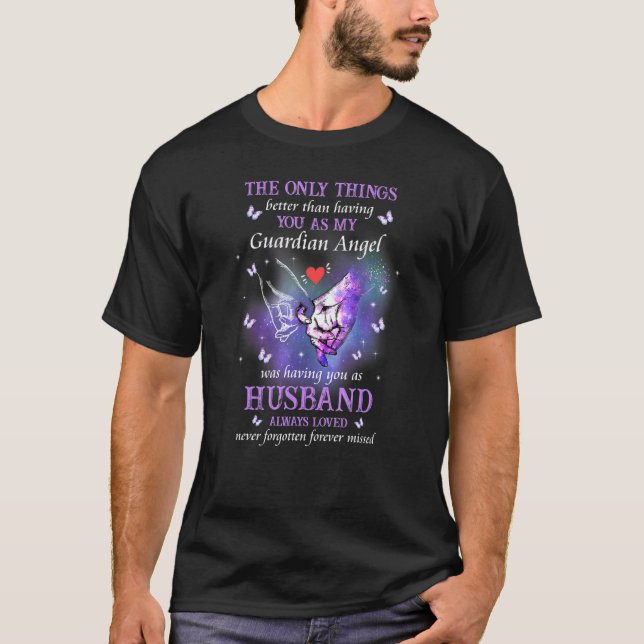Having You As My Guardian Angel Butterflies Hands T-Shirt (Front)