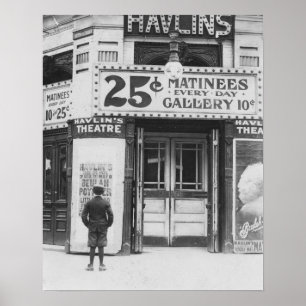 Havlin's Theatre, 1910. Vintage Photo Poster