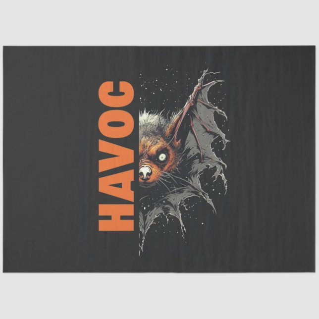 Havoc: Bat-like Creature Design Tissue Paper (Front)