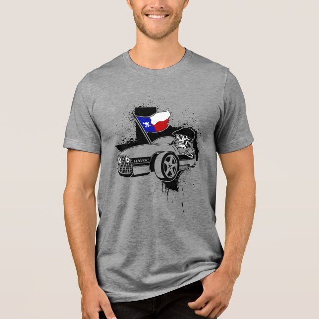 HAVOC Skully Venice Tri-Blend Shirt (Front)