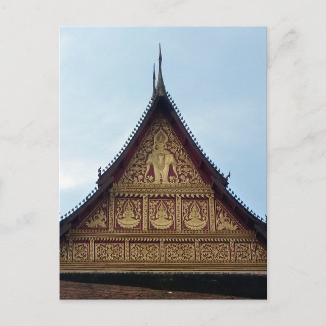 haw phra kaew roof postcard (Front)