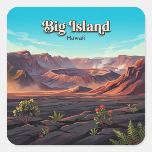 Hawaiʻi Volcanoes National Park Hawaii Square Sticker